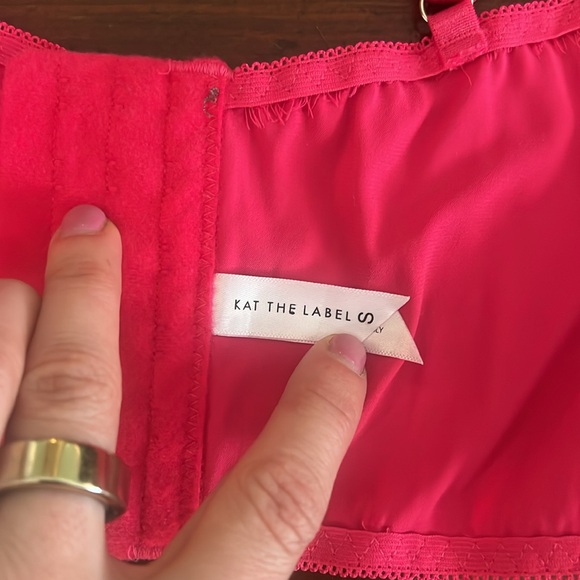 Bowie Bustier Thong Set hot pink s/m - Picture 10 of 12